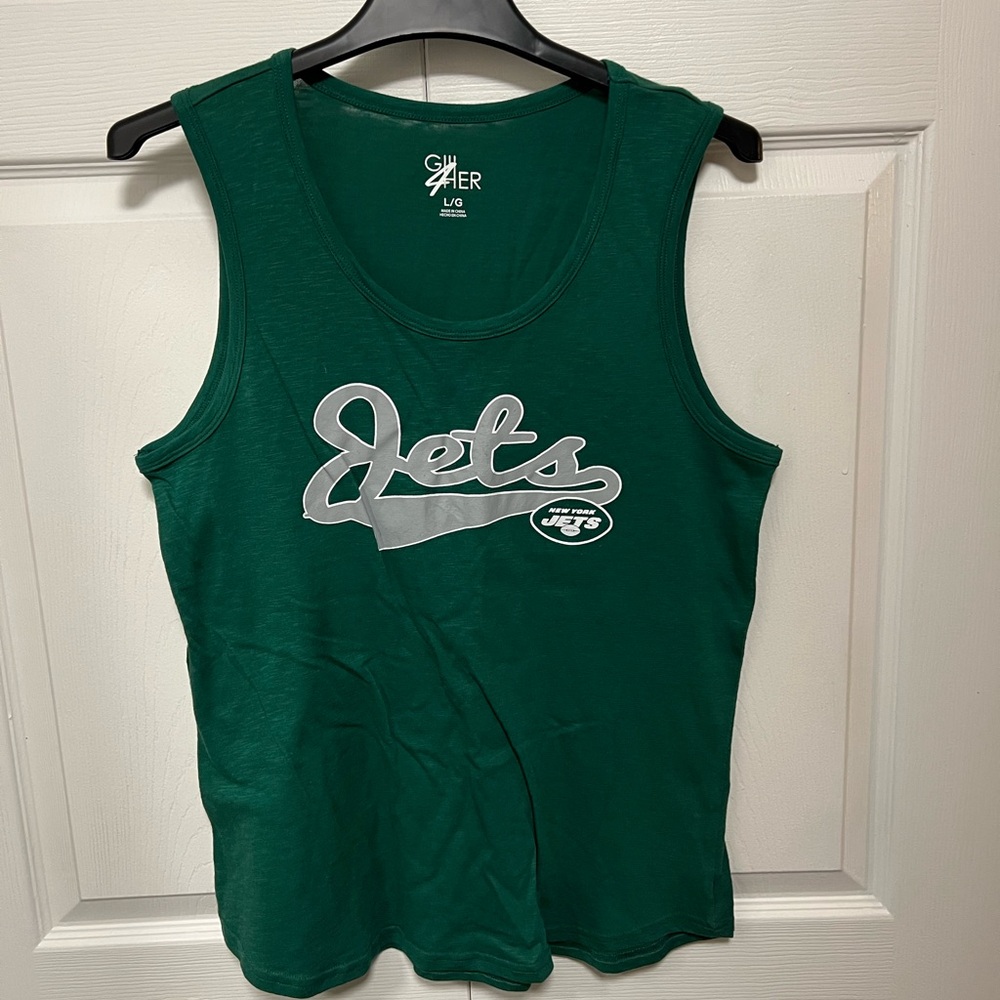 G-III Official NFL Green Jets Women's Tank Top by G-III Sports | Size LG